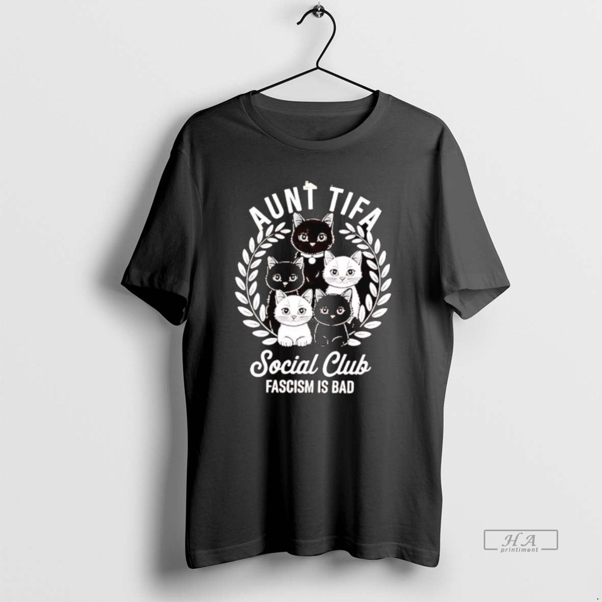 Official Aunt Tifa Cats Social Club Fascism Is Bad
