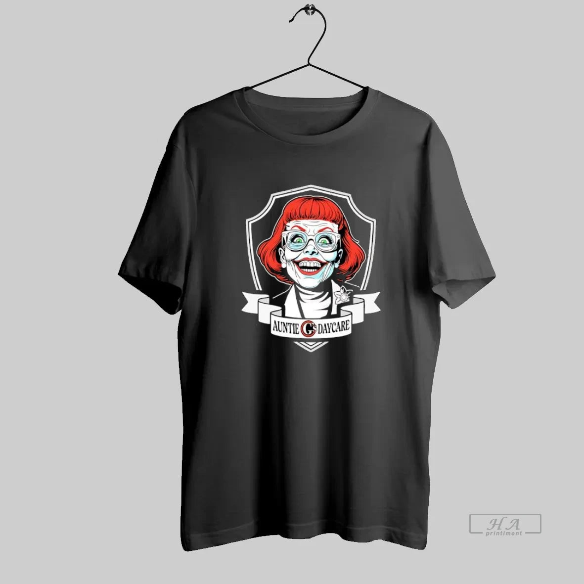 Official Auntie Gs Daycare Creepy Vintage Horror Character Funny