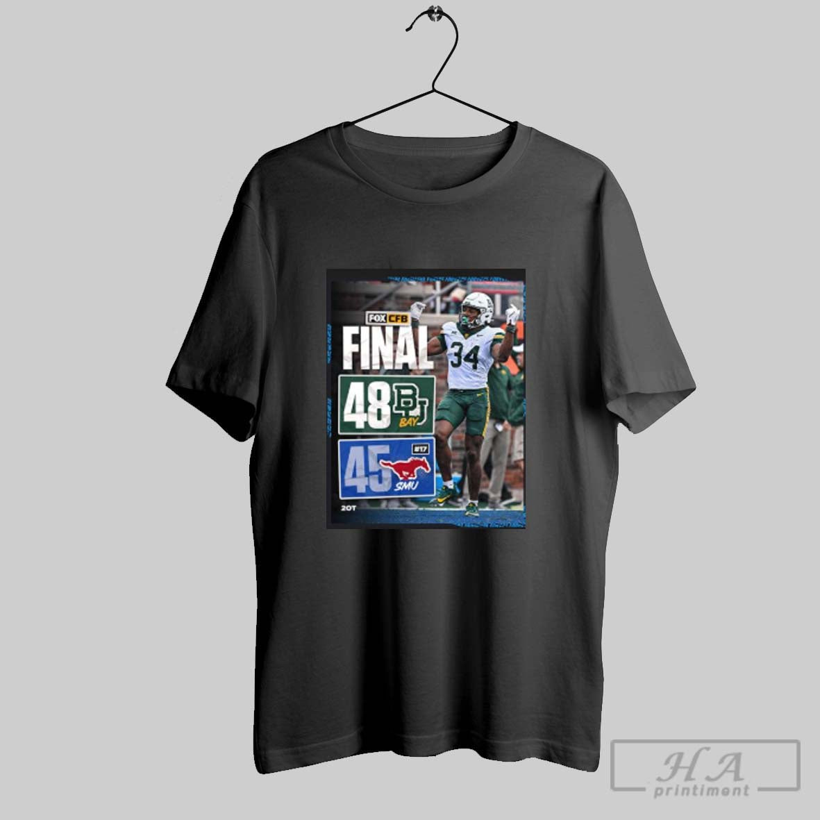 Official Baylor Bears Win 48 45 Smu Mustangs Poster