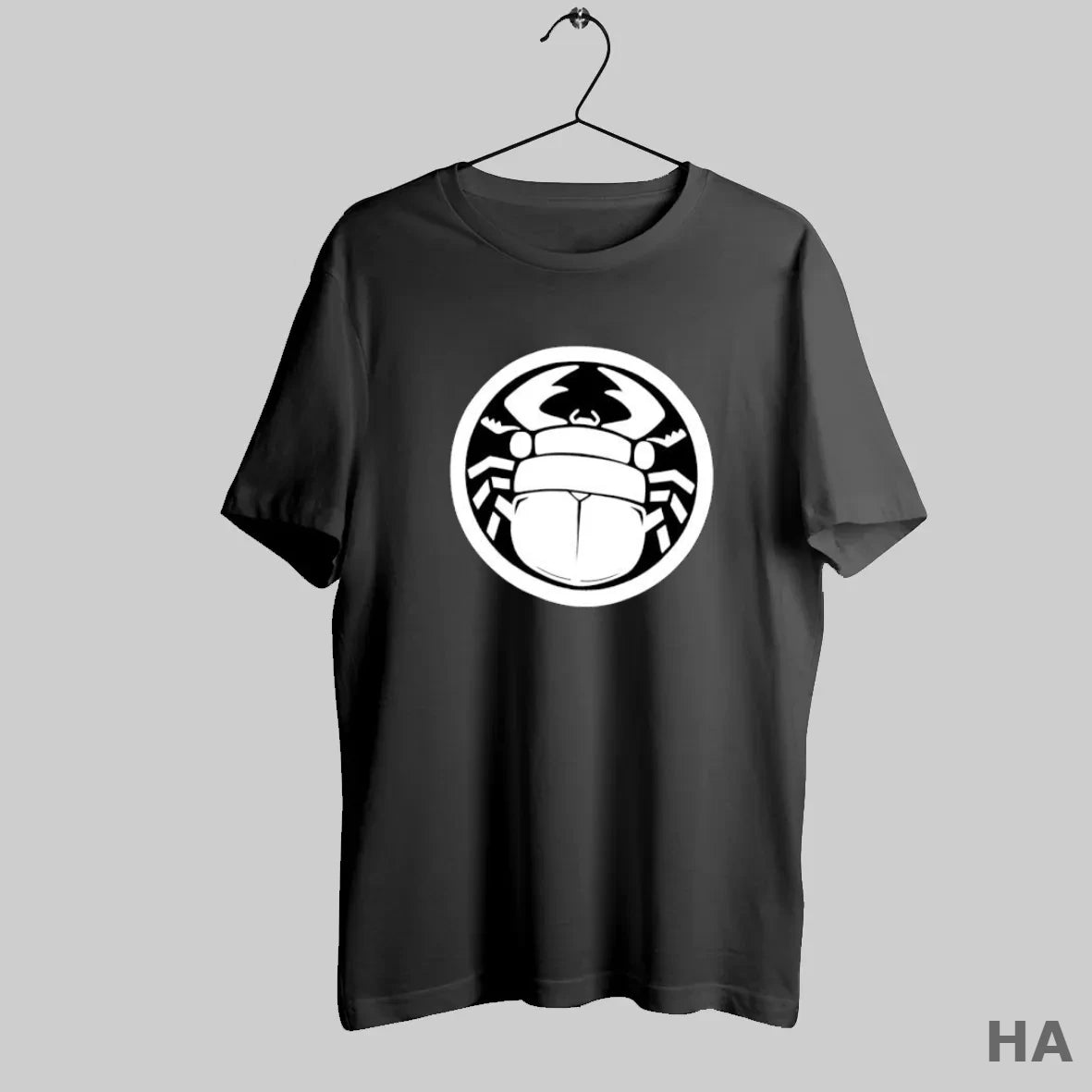 Official Black And White Circle Beetle Bug Japanese Style S Black