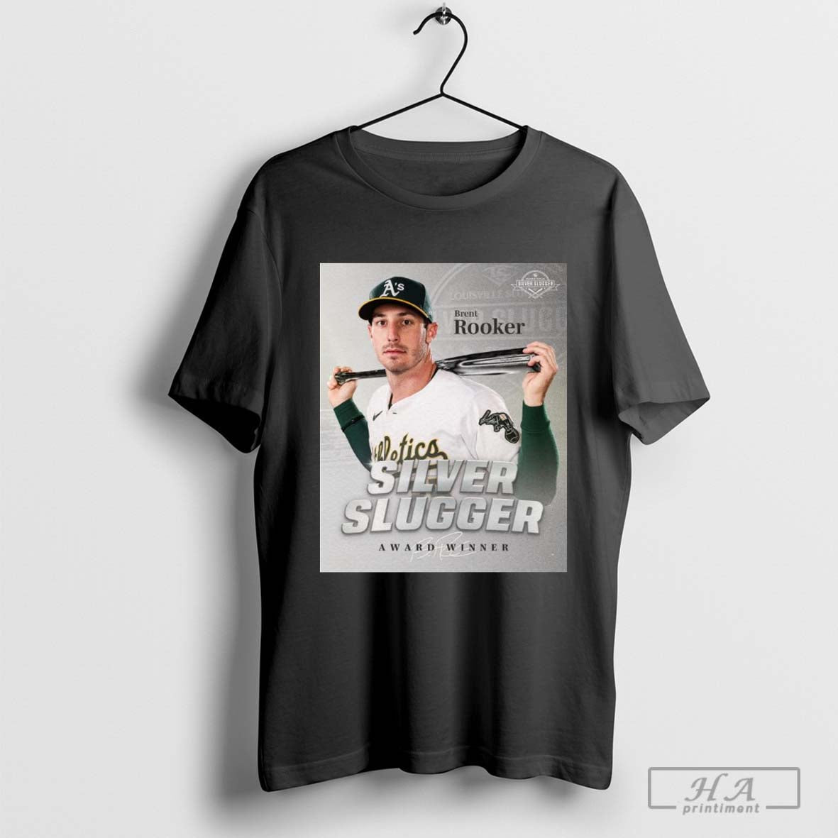 Official Brent Rooker Oakland Athletics Mlb 2024 Silver Slugger Award Winner Signature
