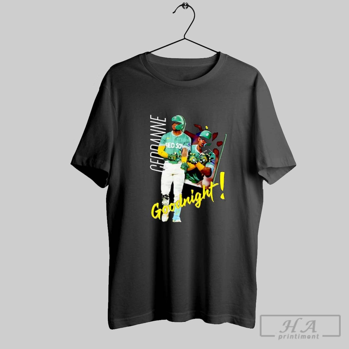 Official Ceddanne Say Goodnight Boston Red Sox Player Posters Black