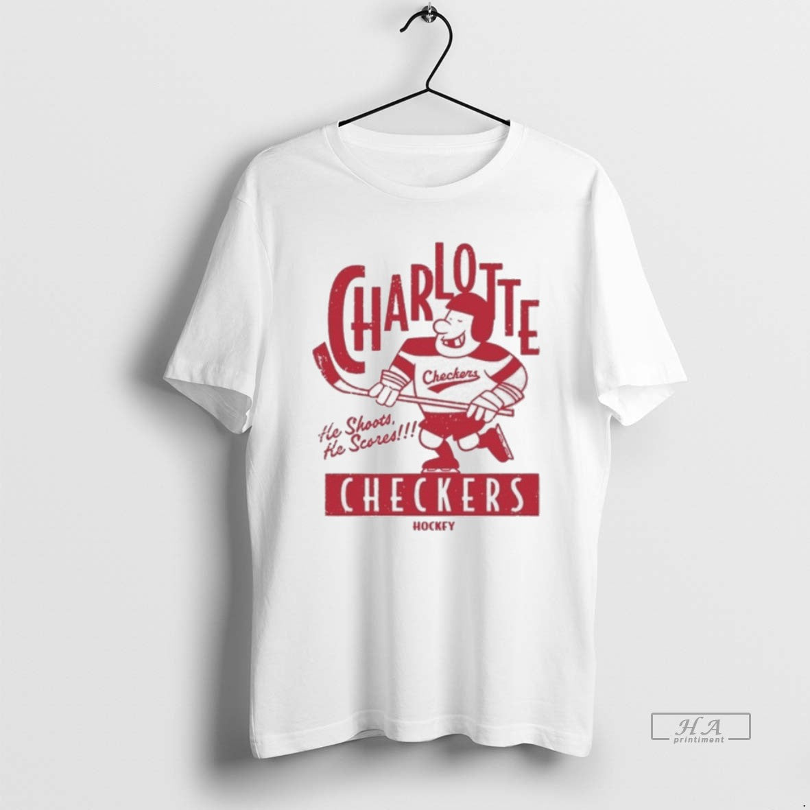Official Charlotte Checkers Retro Player