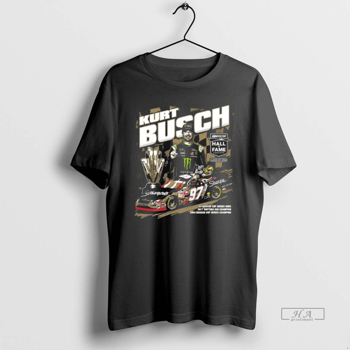 Official Checkered Flag Sports Kurt Busch Nascar 2026 Hall Of Fame T-Shirts, Hoodie, Sweatshirt | AU18TeeNovaLab.com