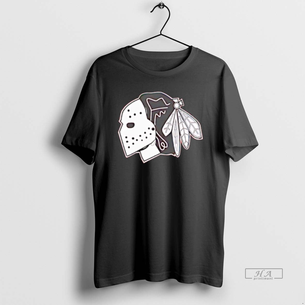 Official Chicago Blackhawks X Native American Head Hockey Mask