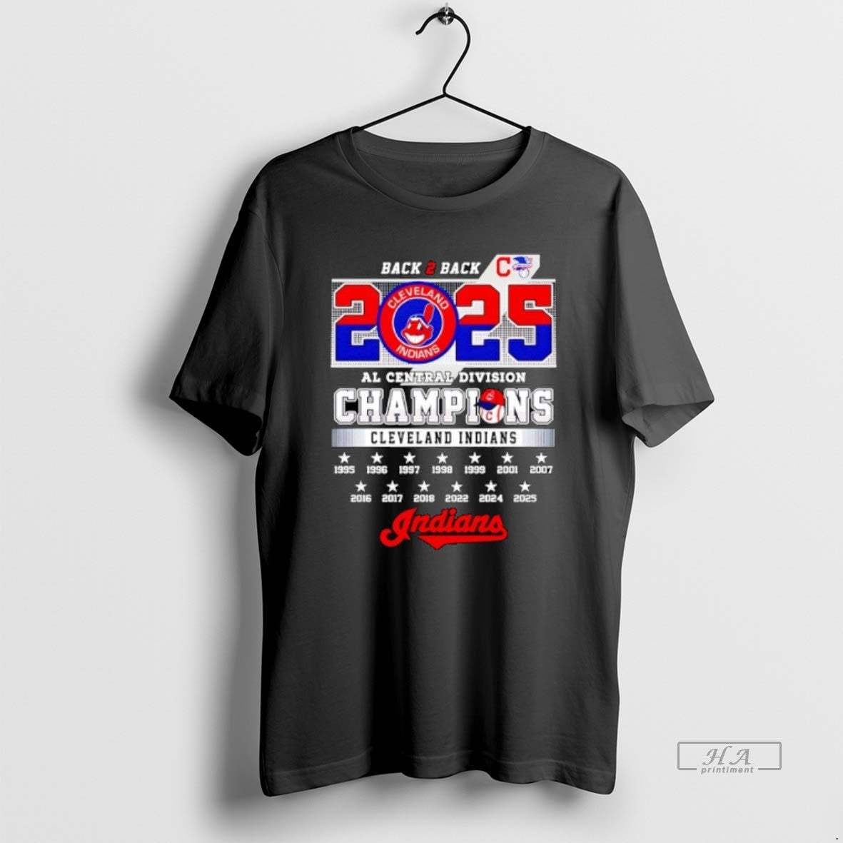 Official Cleveland Indians Back 2 Back Al Central Division Champions 2025