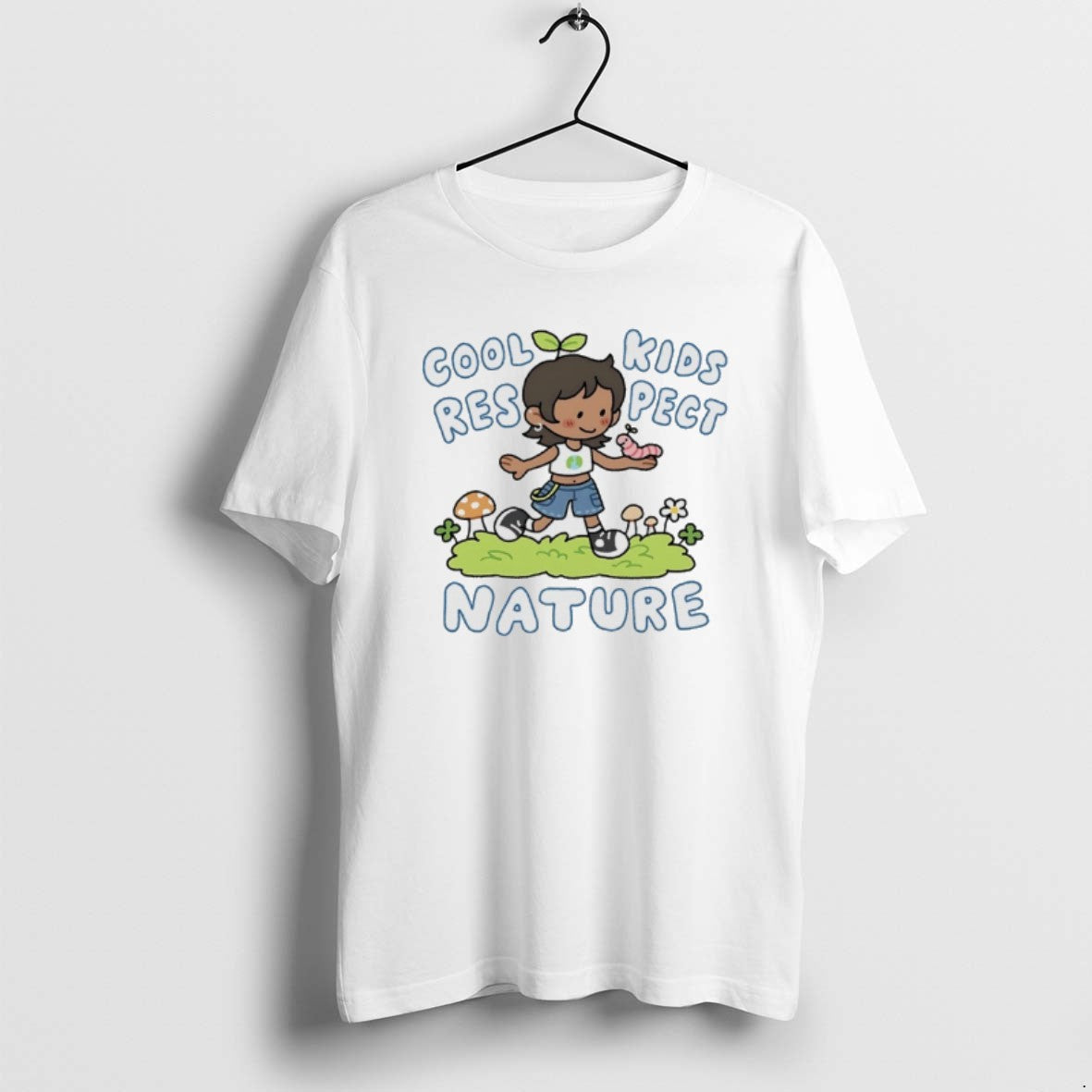 Official Cool Kids Respect Nature Cartoon T-Shirts, Hoodie, Sweatshirt | AU18TeeNovaLab.com