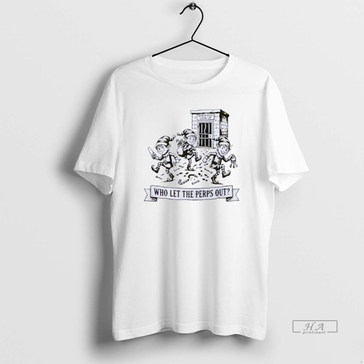 Official Elf Who Let The Perps Out Christmas T-Shirts, Hoodie, Sweatshirt | AU18TeeNovaLab.com