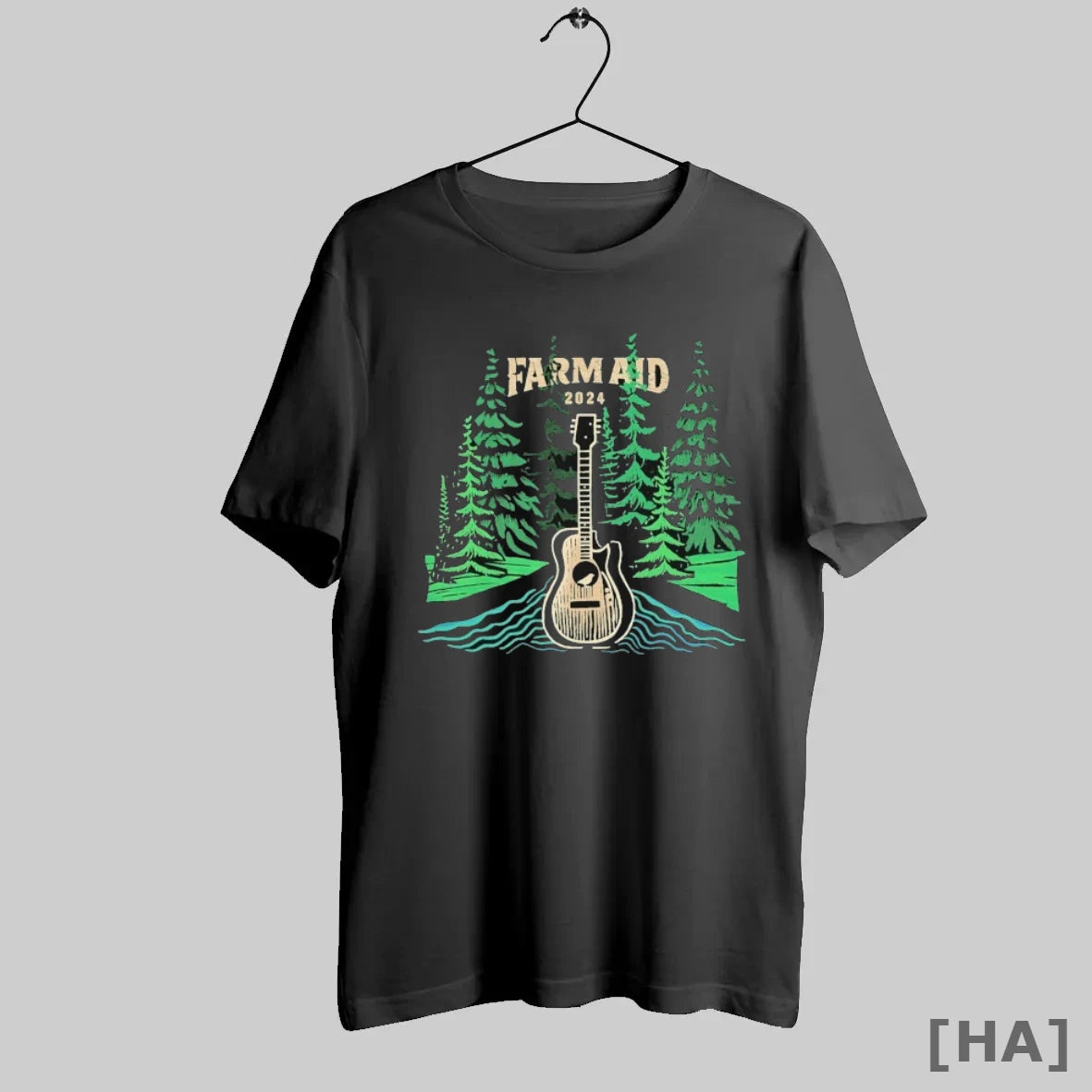 Official Farm Aid 2024 Wood Cut Guitar