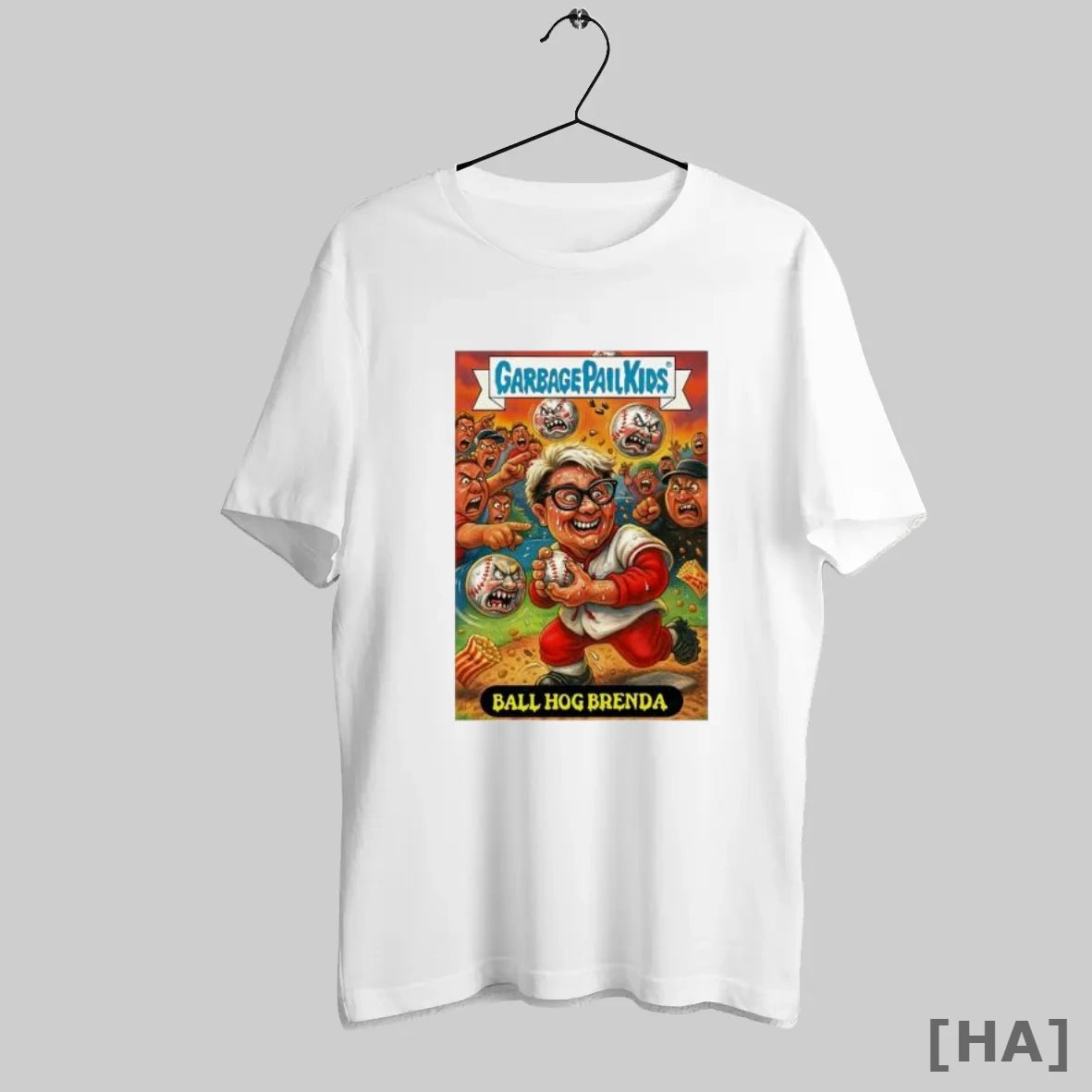 Official Garbage Pail Kids Ball Hog Brenda Baseball Player Card