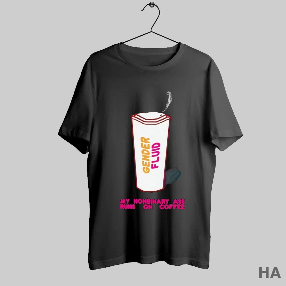 Official Gender Fluid My Nonbinary Ass Runs On Coffee