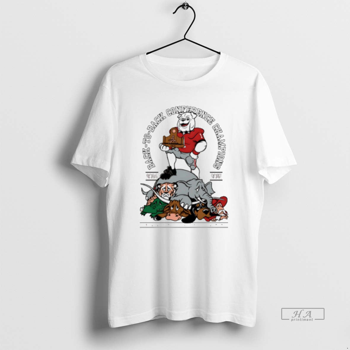 Official Geogria Bulldogs Back To Back Conference Champions 2024 2025 T-Shirts, Hoodie, Sweatshirt | AU18TeeNovaLab.com