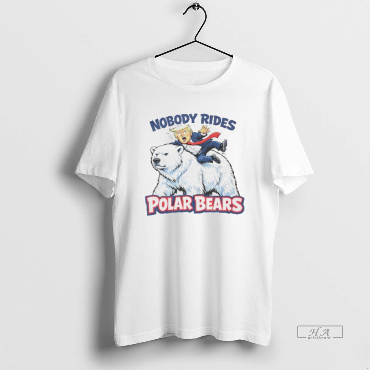 Official Greenland Nobody Rides Polar Bears Trump Caricature T-Shirts, Hoodie, Sweatshirt | AU18TeeNovaLab.com