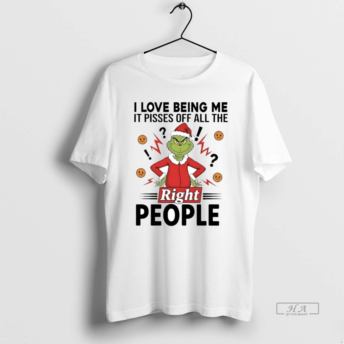 Official Grinch I Love Being Me It Pisses Off All The Right People Christmas T-Shirts, Hoodie, Sweatshirt