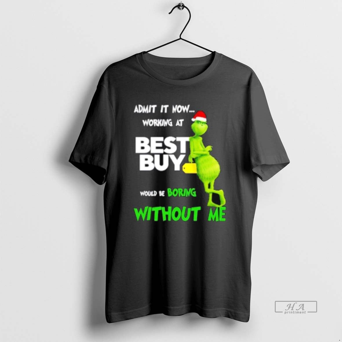 Official Grinch Santa Admit It Now Working At Best Buy Would Be Boring Without Me