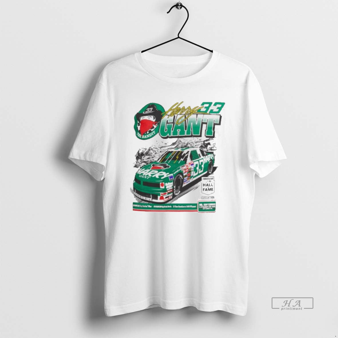 Official Harry Gant Checkered Flag Sports White Hall Of Fame Inductee T-Shirts, Hoodie, Sweatshirt | AU18TeeNovaLab.com