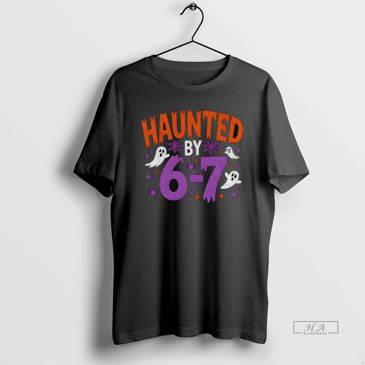Official Haunted By 6 7 Halloween Spooky Ghost