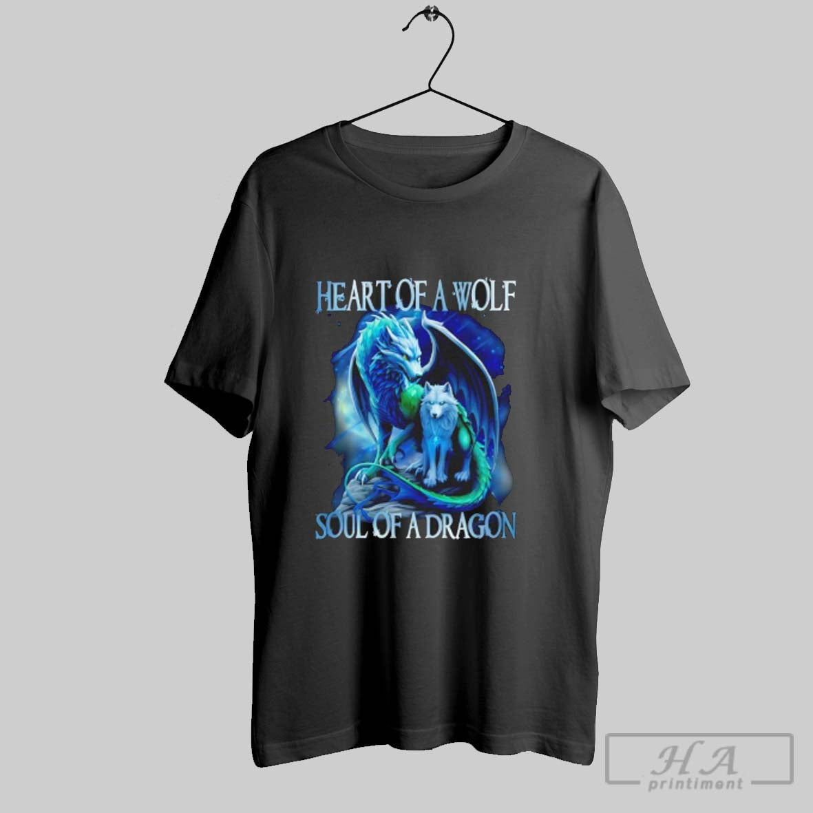 Official Heart Of Wolf Soul Of A Dragon Dragon Wolf