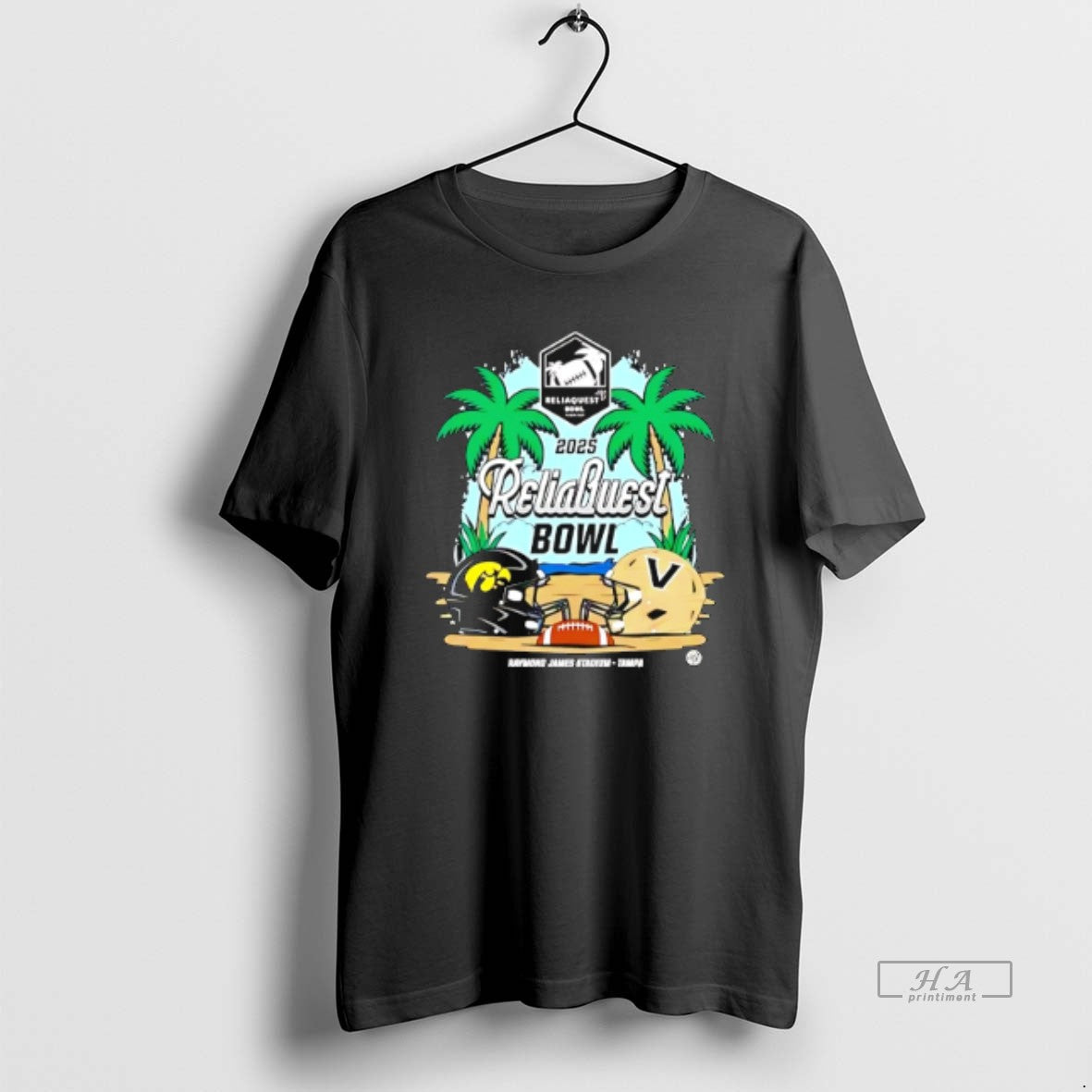 Official Iowa Hawkeyes Vs Vanderbilt Commodores 2025 Reliaquest Bowl Head To Head T-Shirts, Hoodie, Sweatshirt
