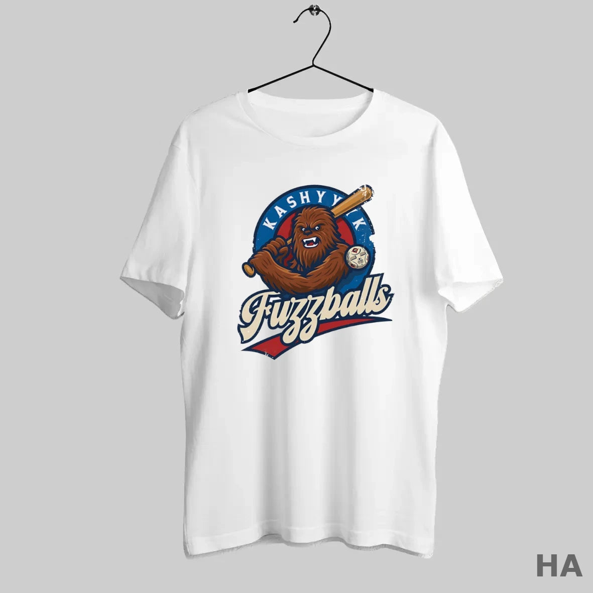 Official Kashyyyk Fuzzballs Wookiee Baseball Logo
