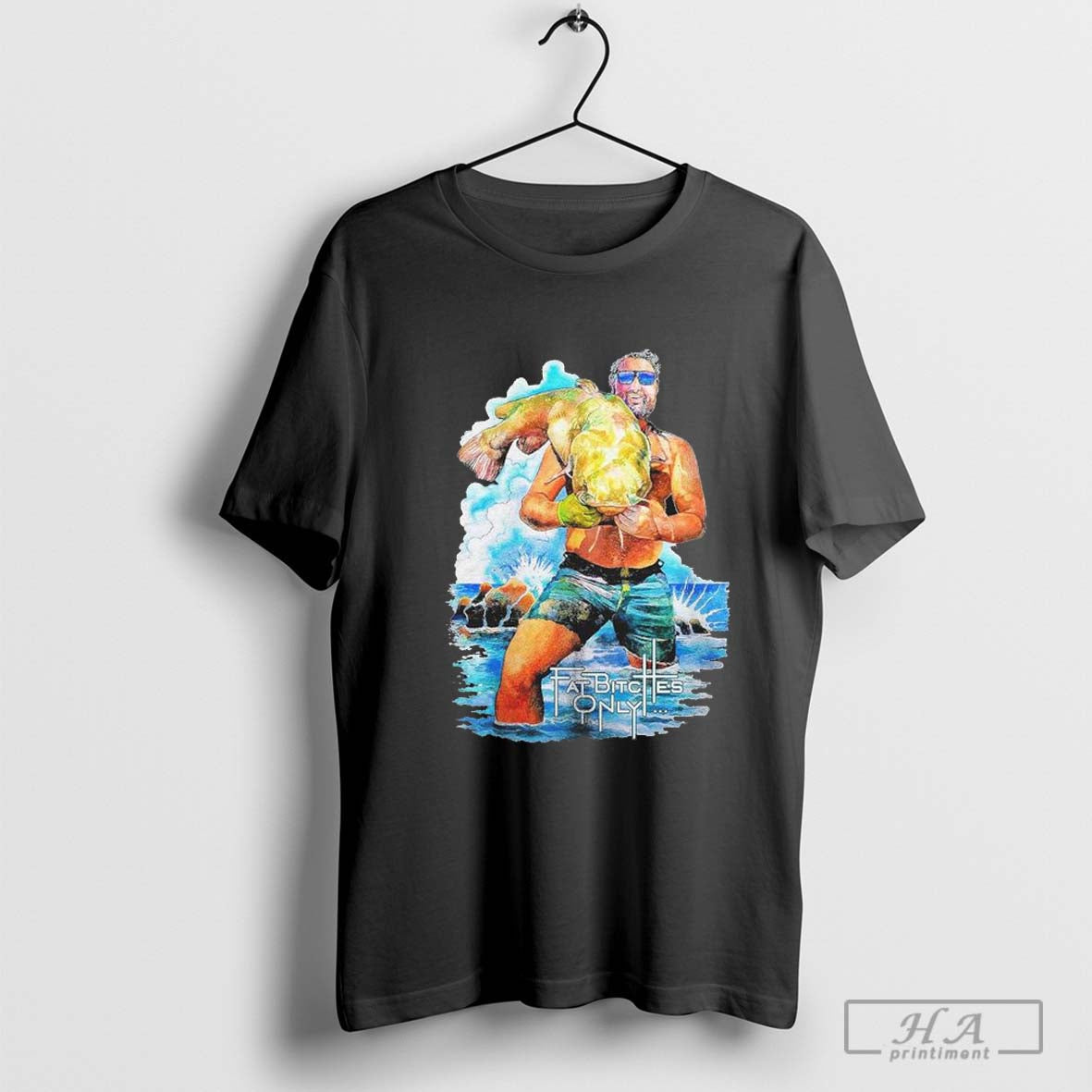 Official Koe Wetzel The Noodler Fish Fat Bitches Only T Shirts