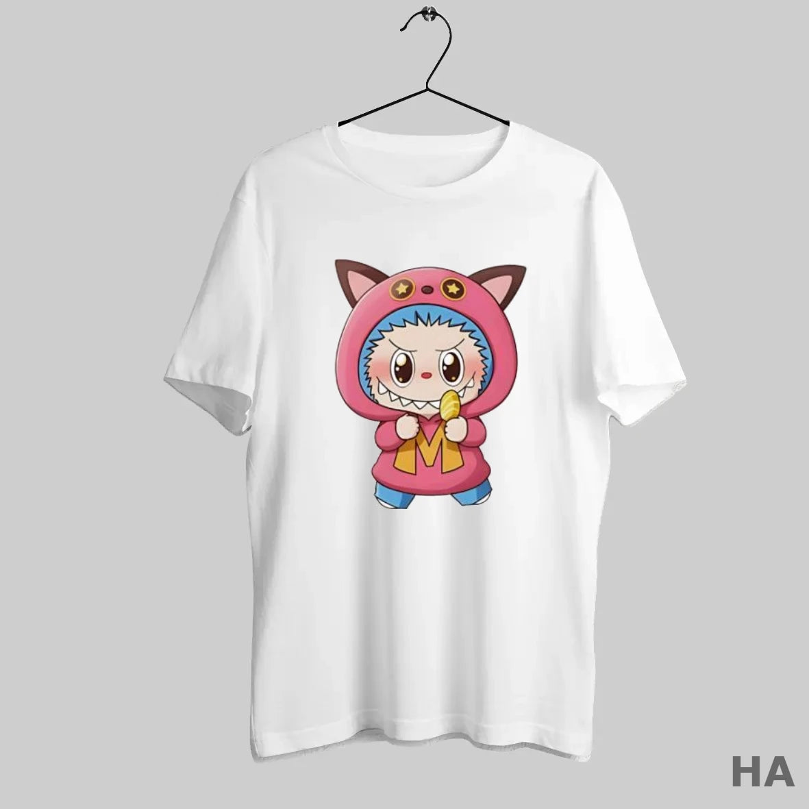 Official Labubu Wearing Holding Snack Mascot