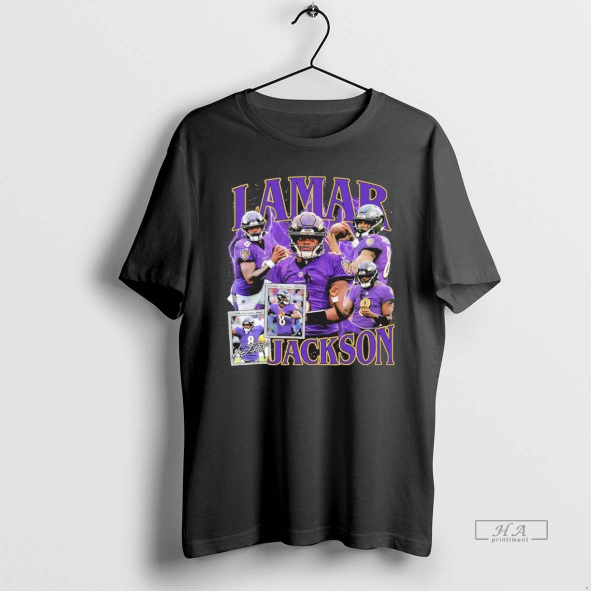 Official Lamar Jackson 8 Player Signature