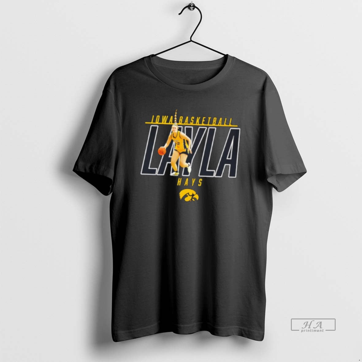 Official Layla Hays Iowa Hawkeyes Illustrated Tee Hoodie, Sweatshirt | AU18TeeNovaLab.com