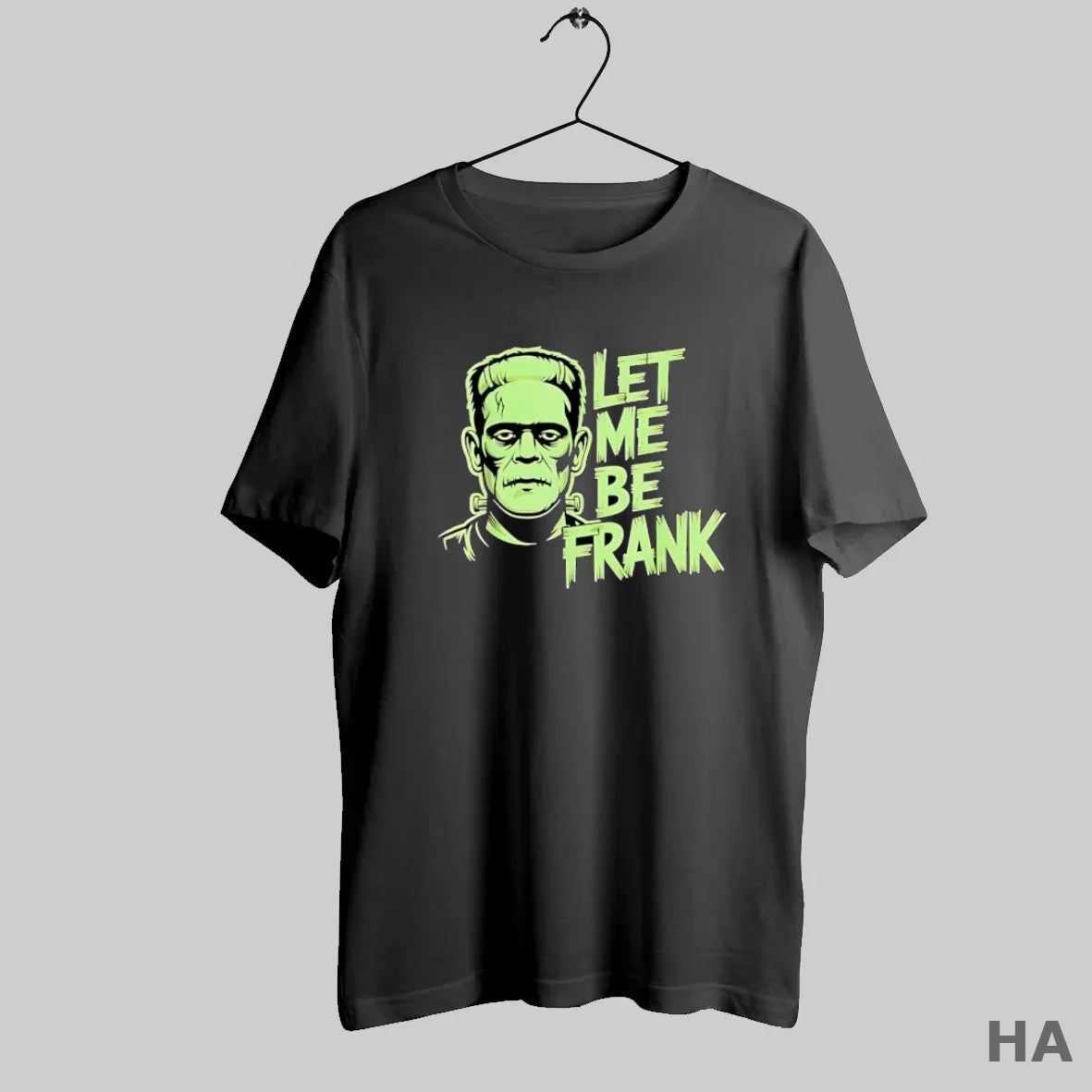 Official Let Me Be Frank Frankenstein Monster Funny Pun Halloween