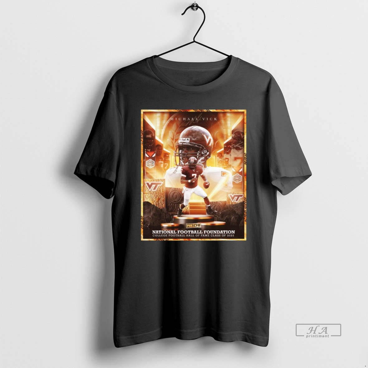 Official Michael Vick National Football Foundation Nff College Football Hall Of Fame Class Of 2025 T-Shirts, Hoodie,...