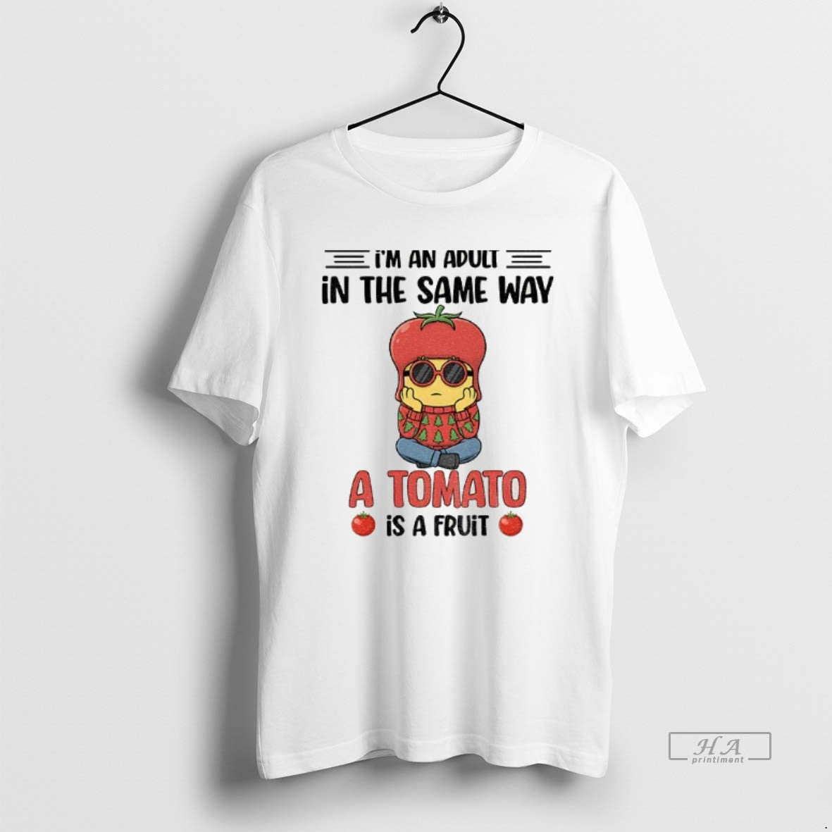 Official Minion Im An Adult In The Same Way A Tomato Is A Fruit T-Shirts, Hoodie, Sweatshirt | AU18TeeNovaLab.com