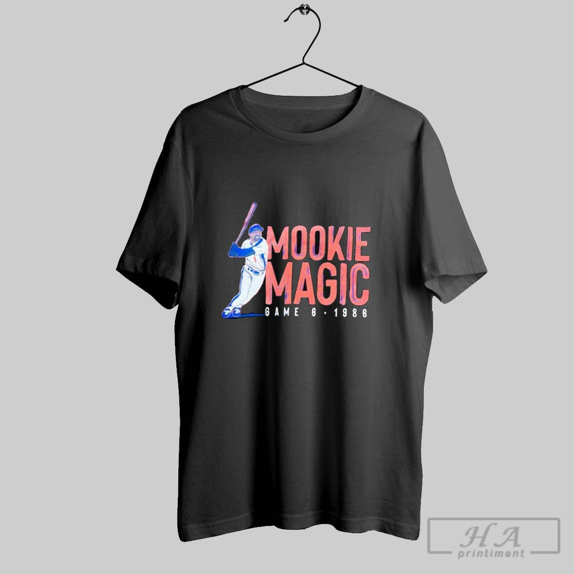 Official Mookie Wilson Magic New York Mets Baseball Game 6 1986