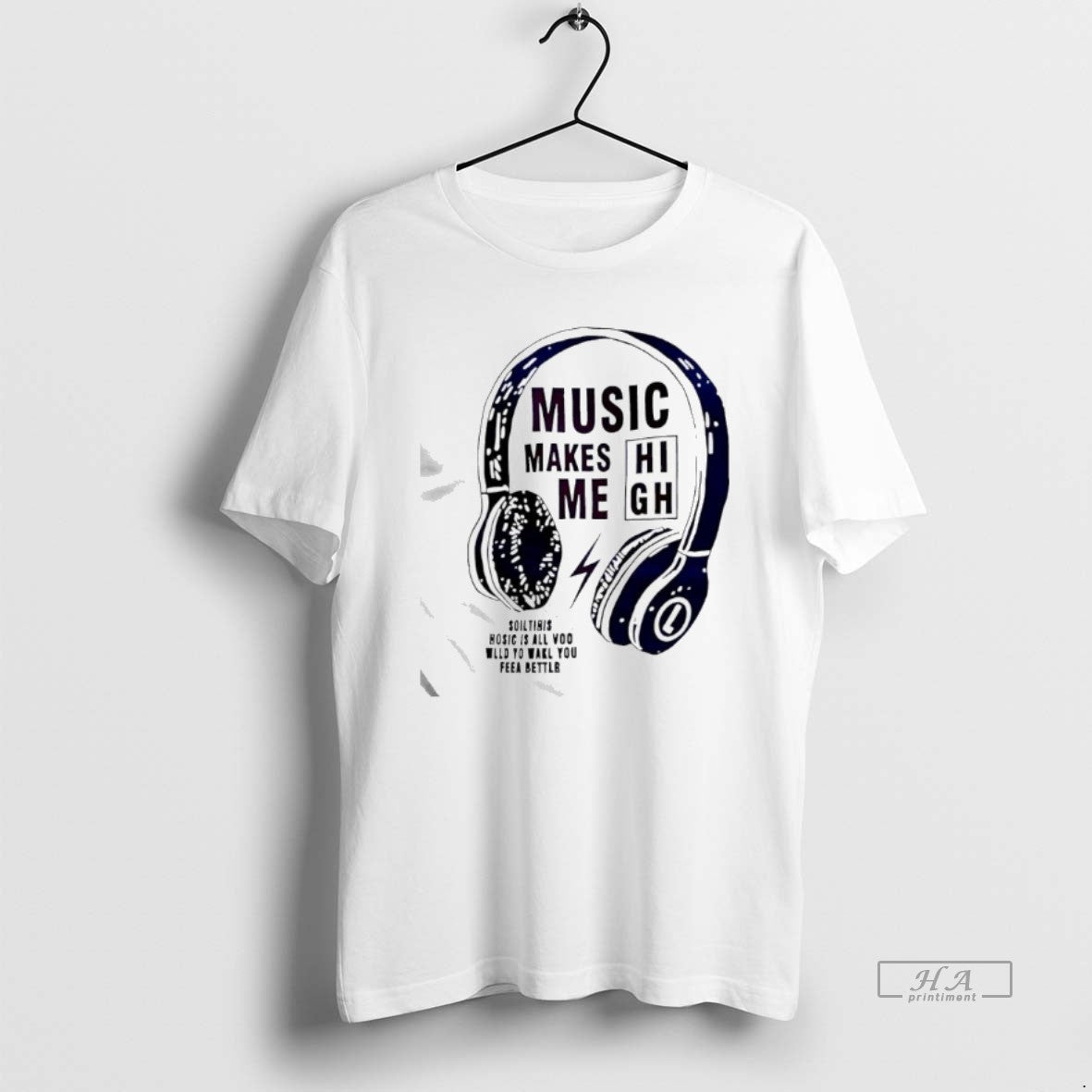 Official Music Makes Me High Slogan Graphic T-Shirts, Hoodie, Sweatshirt | AU18TeeNovaLab.com