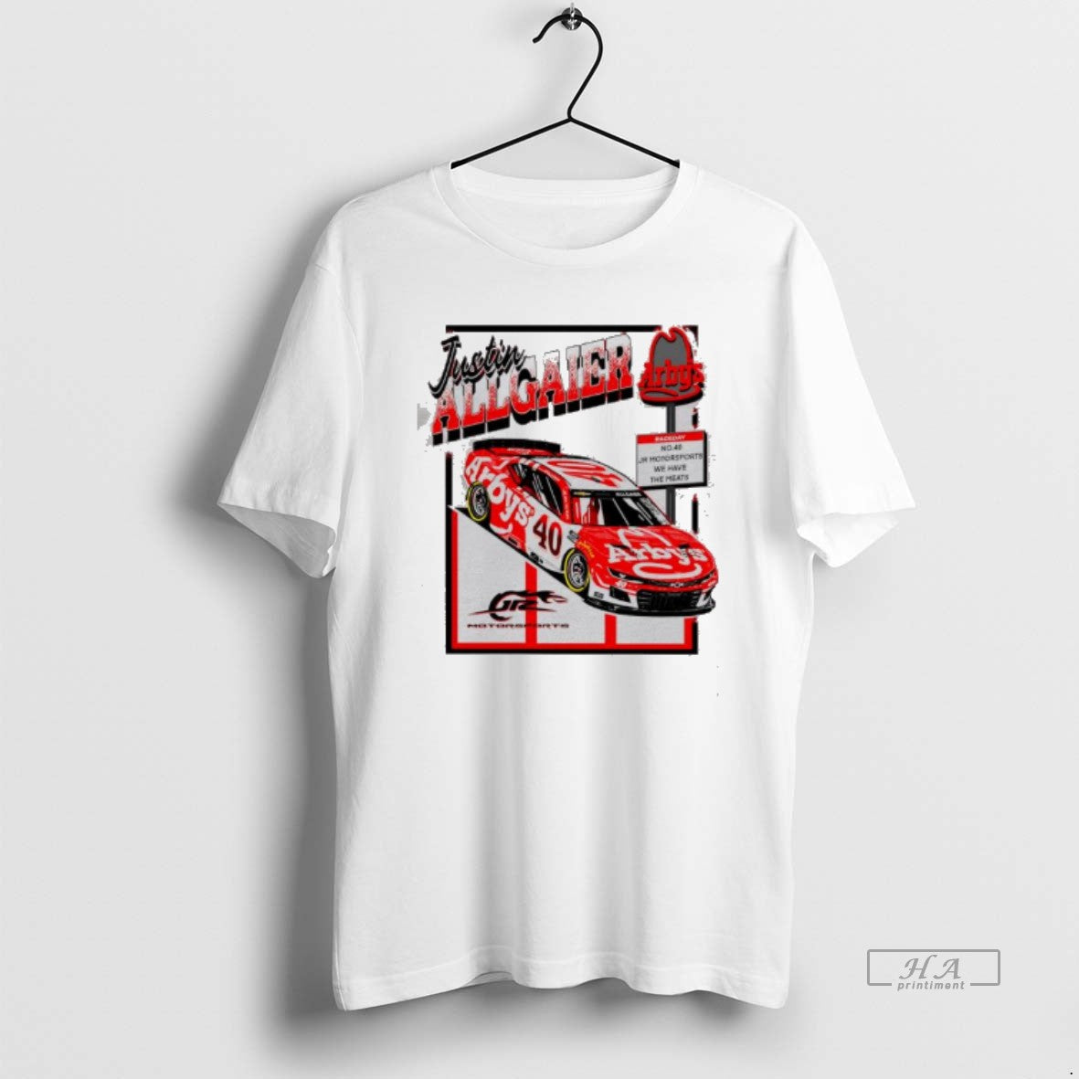 Official Nascar Justin Allgaier Jr Motorsports Arbys Graphic T-Shirts, Hoodie, Sweatshirt | AU18TeeNovaLab.com