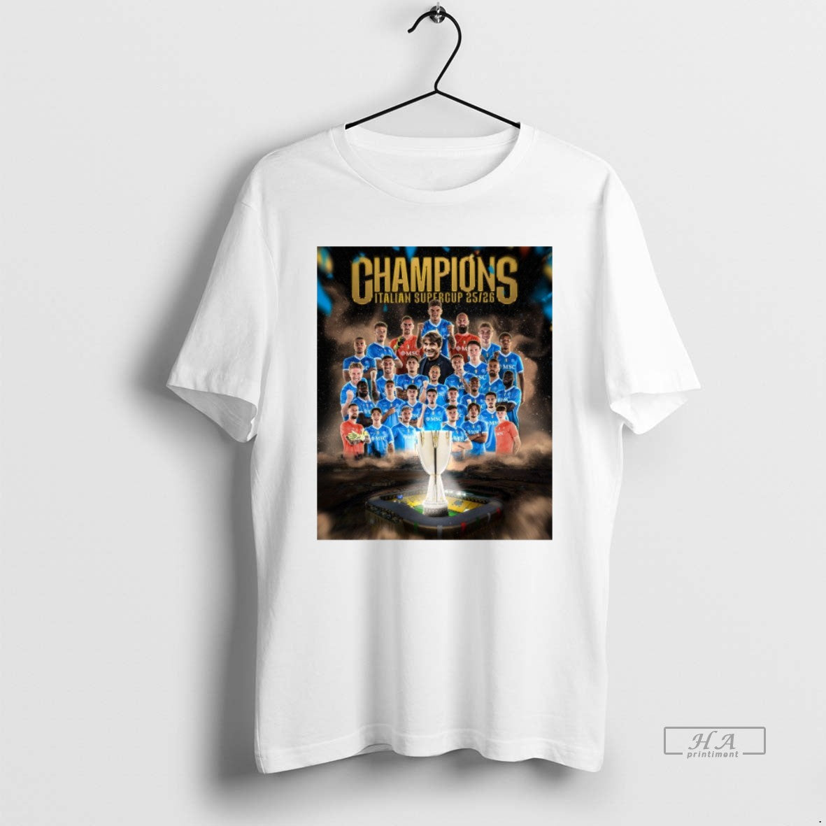 Official Napoli Defeated Bologna Football 2025 26 Italian Super Cup Champions T-Shirts, Hoodie, Sweatshirt