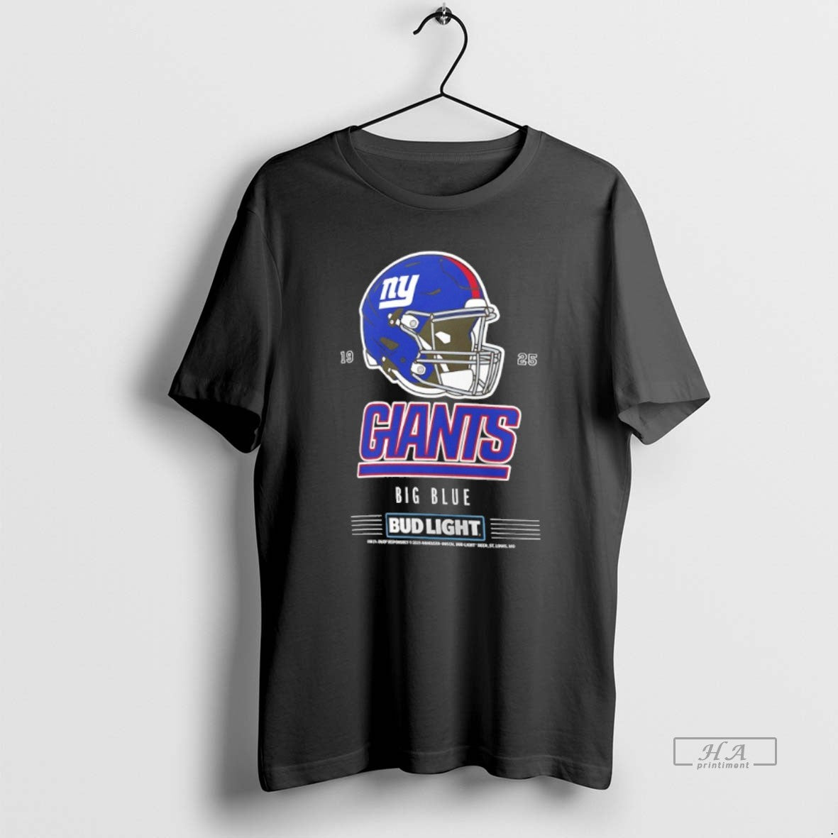 Official New York Giants Bud Light 1925 Big Blue Football Helmet