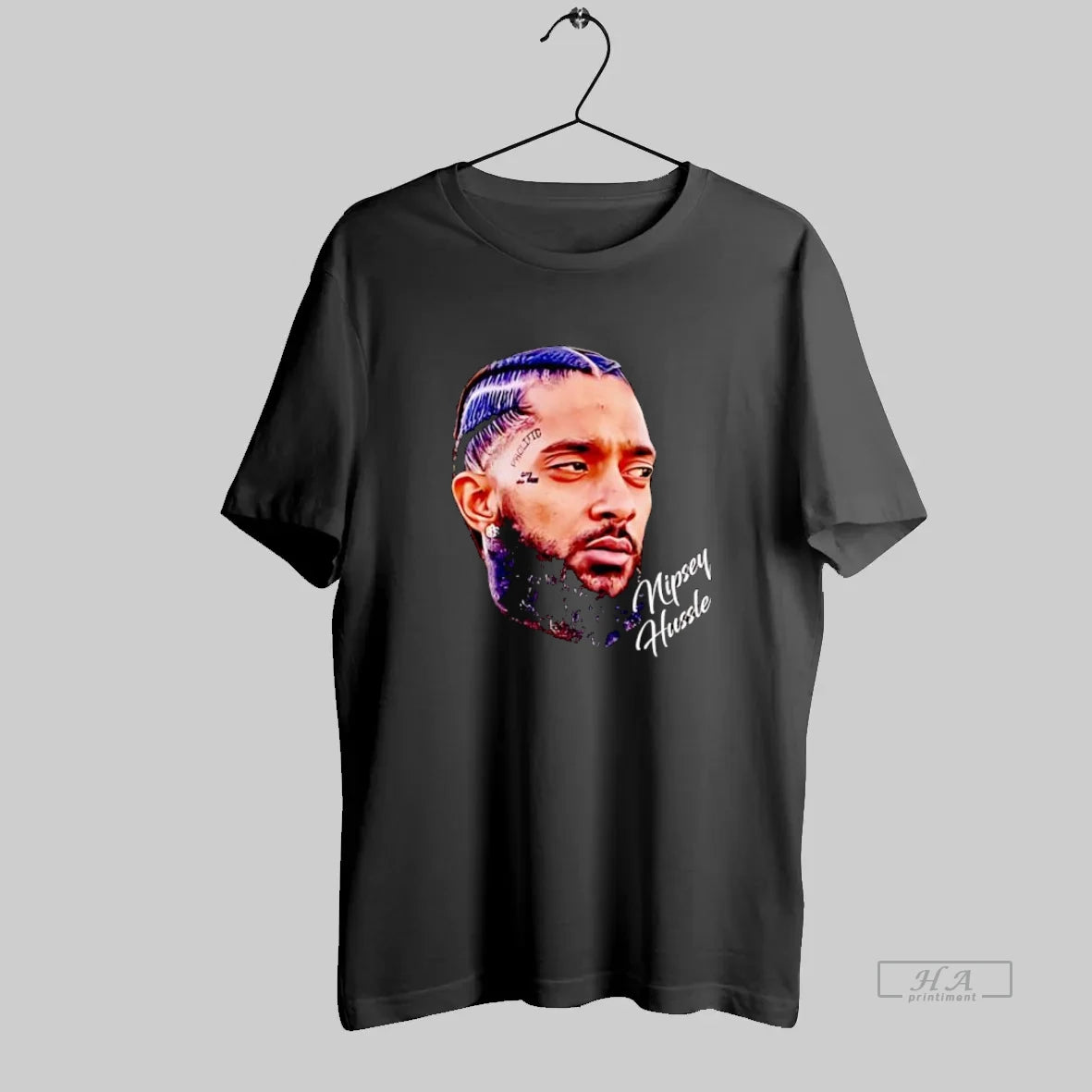 Official Nipsey Hussle Rapper Portrait Graphic