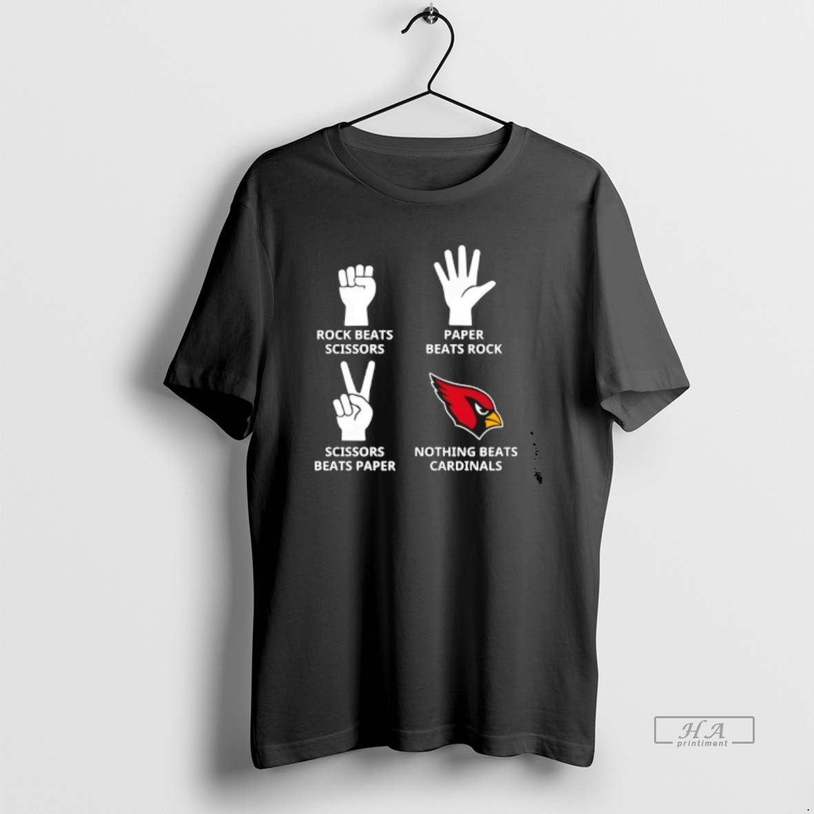 Official Nothing Beats Arizona Cardinals Rock Beats Scissors Paper Beats Rock