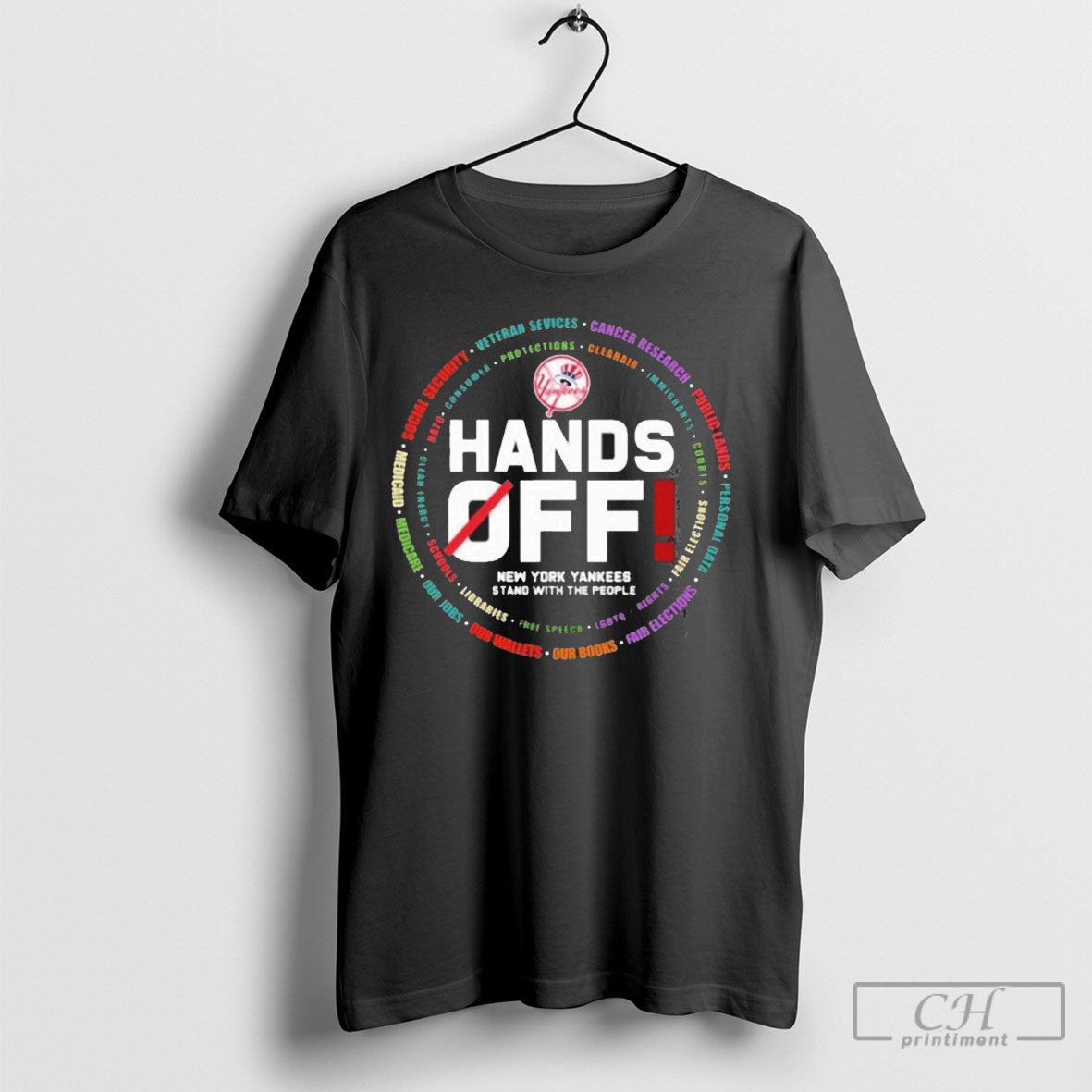 Official Off New York Yankees Logo Hands Off Seattle Mariners Stand With The People T-Shirts, Hoodie, Sweatshirt