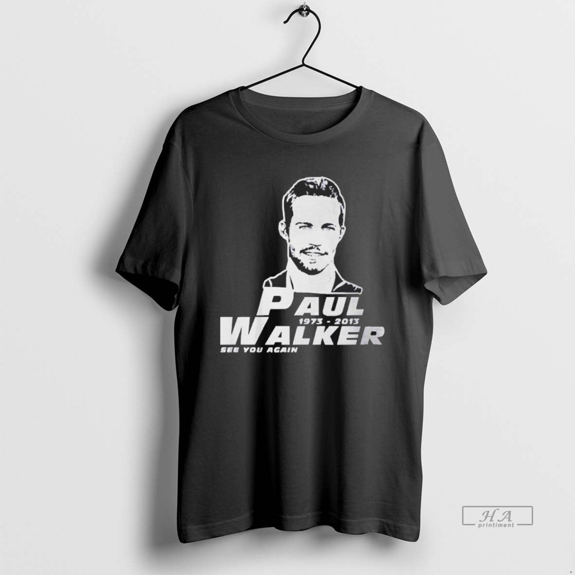 Official Paul Walker 1973 2013 See You Again Blackshirt