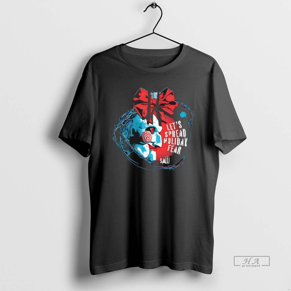 Official Saw Lets Spread Holiday Fear T-Shirts, Hoodie, Sweatshirt | AU18TeeNovaLab.com