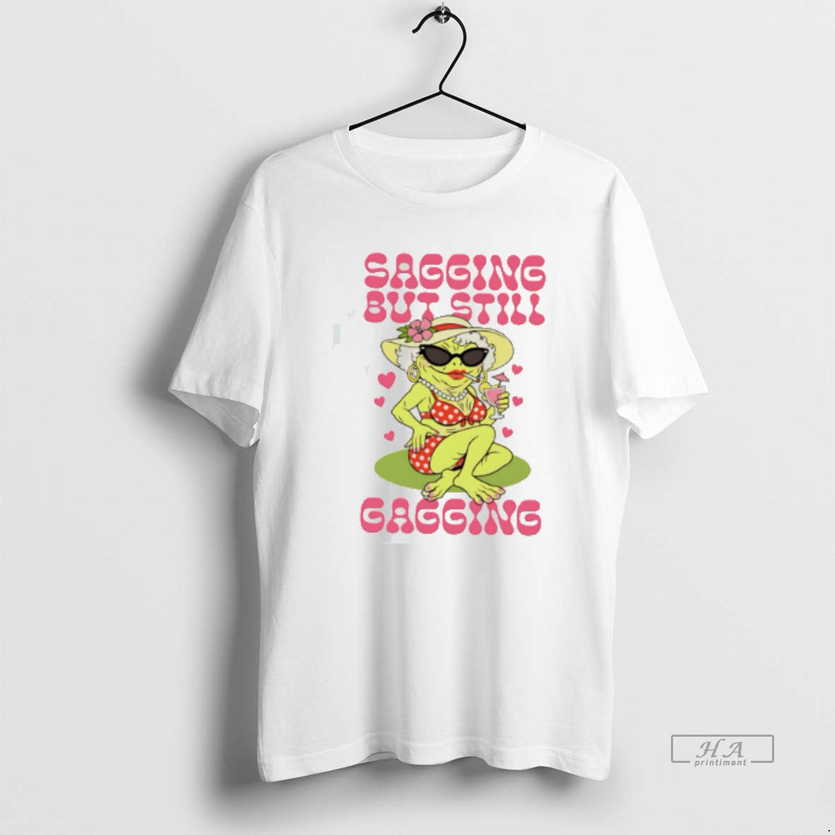 Official Sagging But Still Gagging Lady Frog Tee Hoodie, Sweatshirt | AU18TeeNovaLab.com