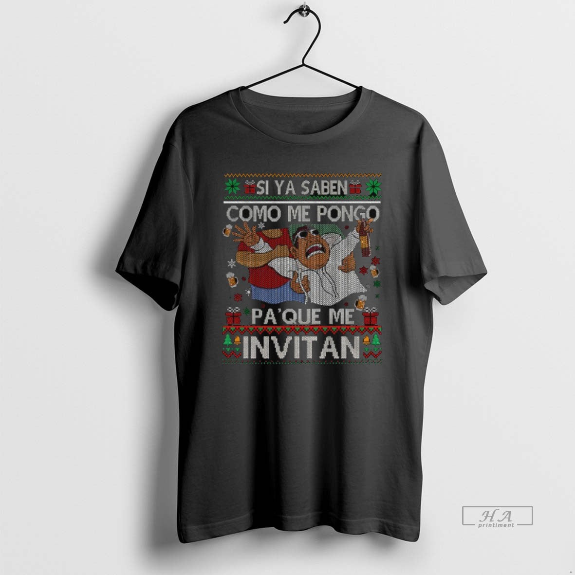 Official Si Ya Saben Como Me Pongo Pa Que Me Invitan Christmas T-Shirts, Hoodie, Sweatshirt | AU18TeeNovaLab.com