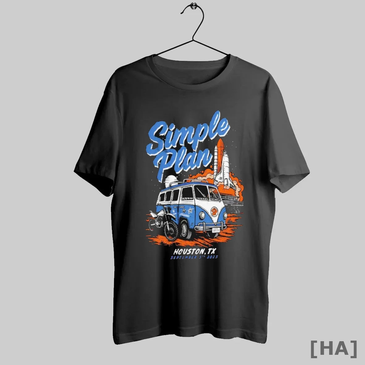 Official Simple Plan Houston Texas Tour 2025 Van Rocket