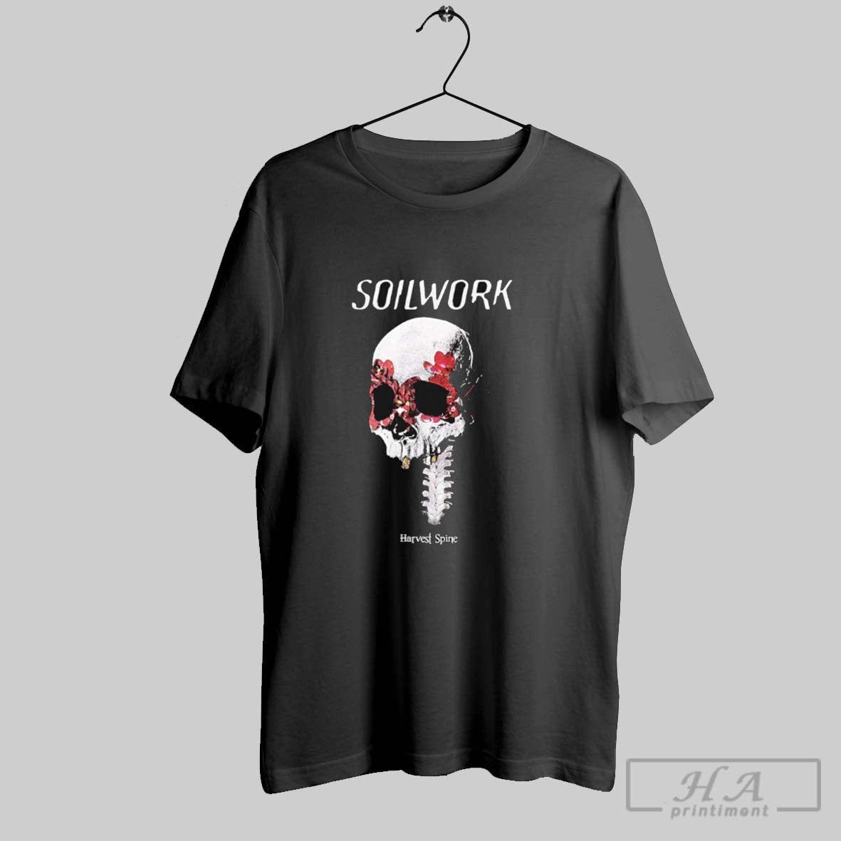 Official Soilwork Harvest Spine Skull