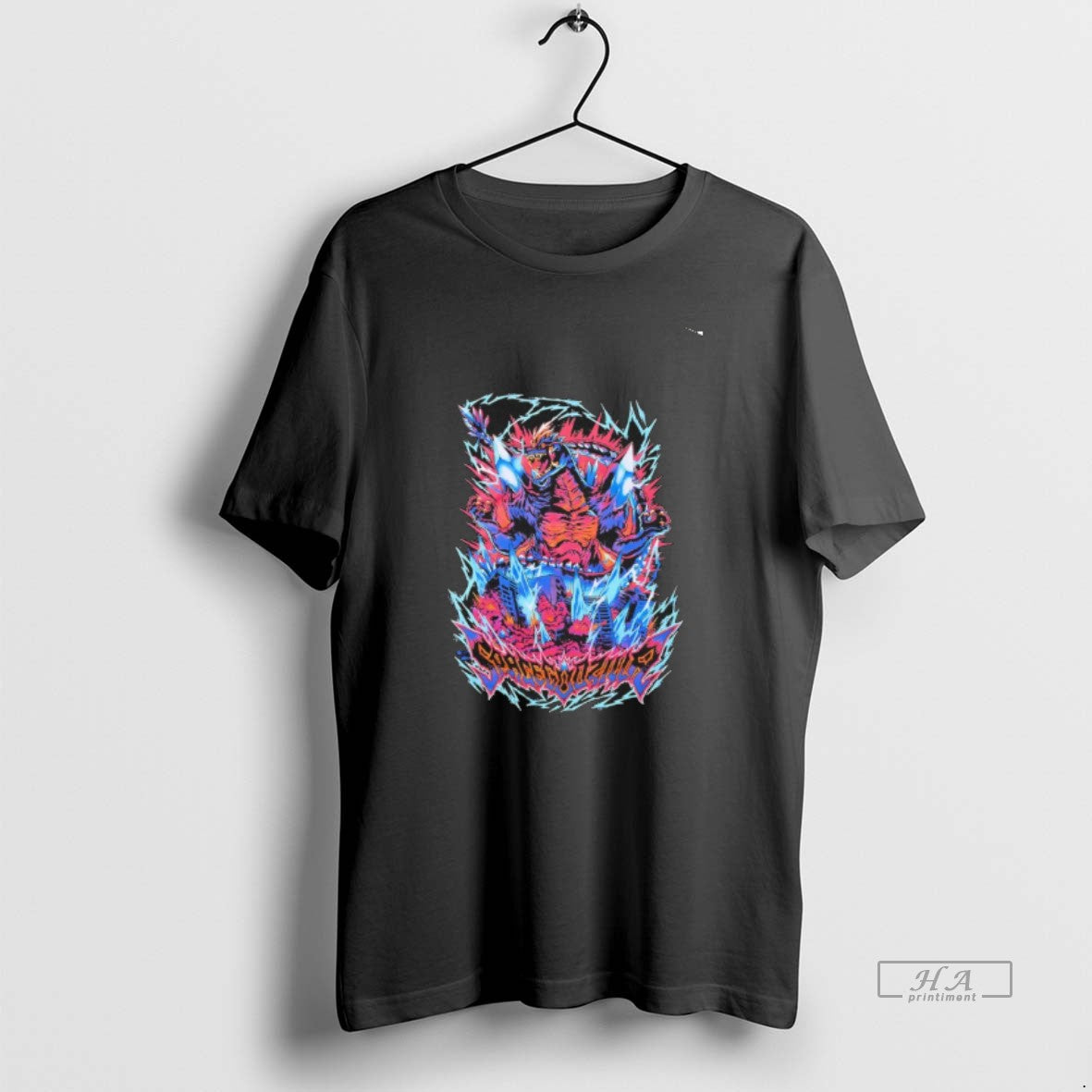 Official Space Godzilla Lightning Graphic T-Shirts, Hoodie, Sweatshirt | AU18TeeNovaLab.com