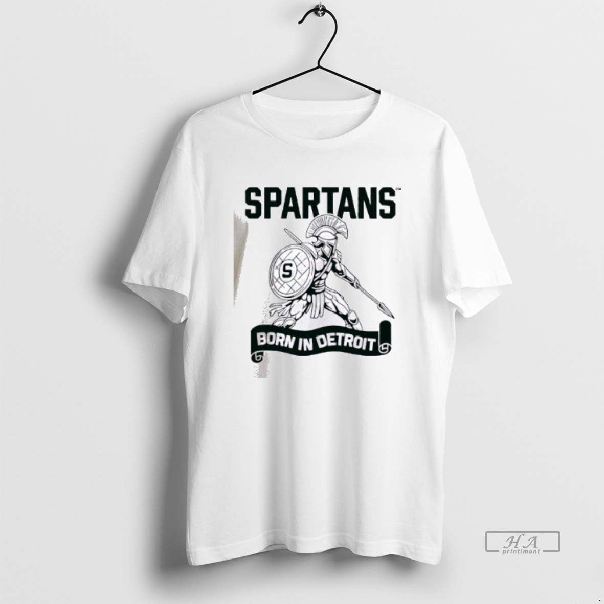 Official Spartans Born In Detroit T-Shirts, Hoodie, Sweatshirt | AU18TeeNovaLab.com