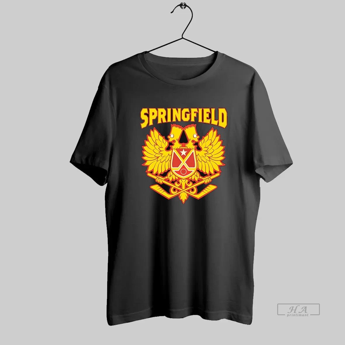 Official Springfield Hockey Crest Simpsons