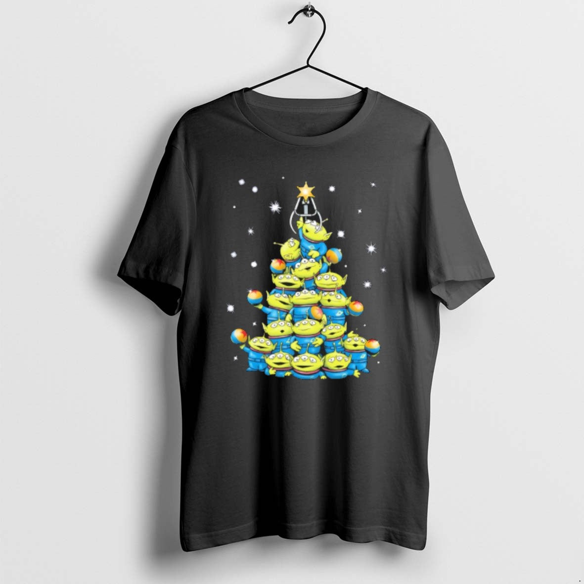 Official The Claw Mas Little Green Men Christmas Tree T-Shirts, Hoodie, Sweatshirt | AU18TeeNovaLab.com