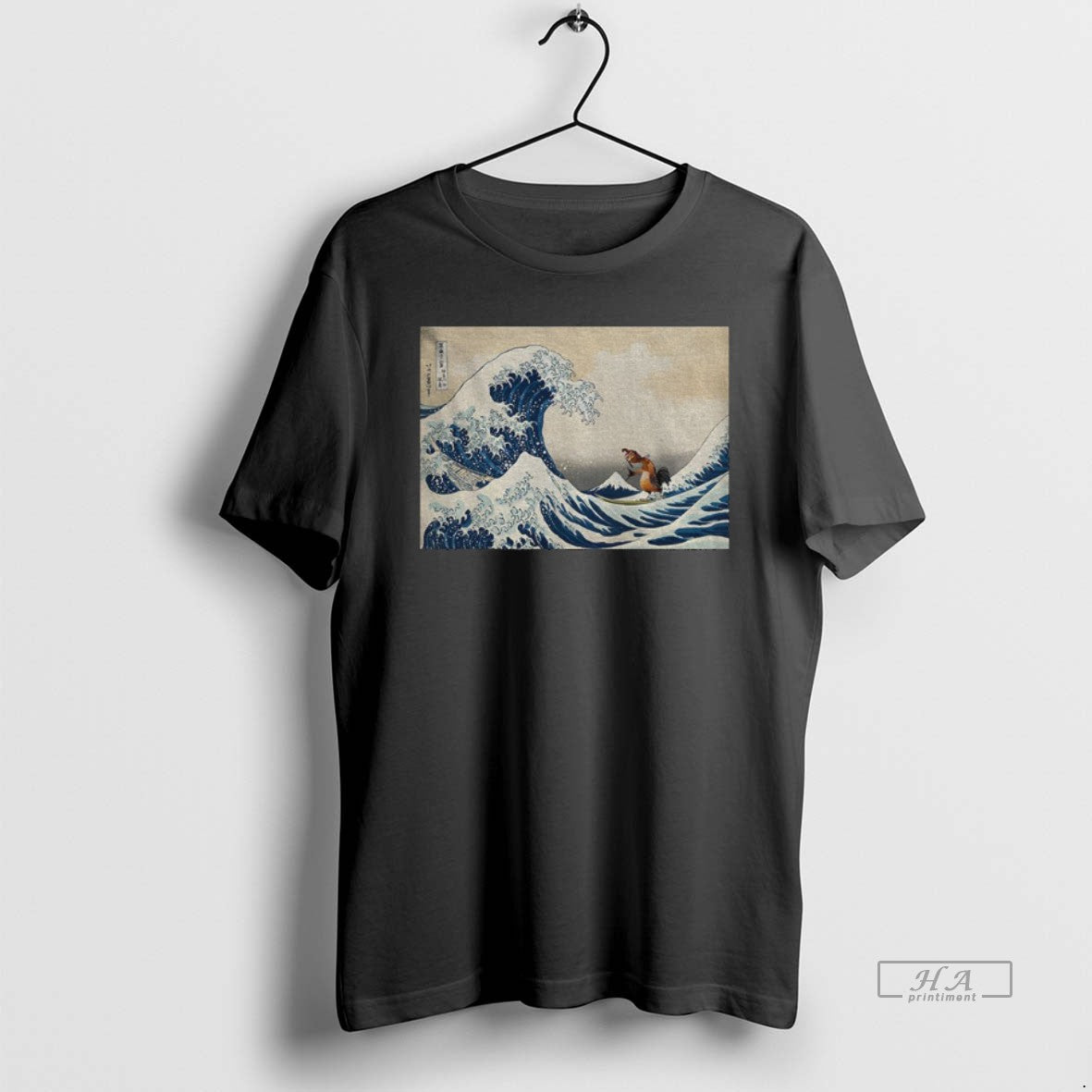 Official The Great Wave Of Kanagawa Image Chicken Joe Funny Meme T-Shirts, Hoodie, Sweatshirt | AU18TeeNovaLab.com